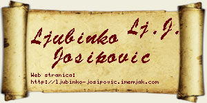 Ljubinko Josipović vizit kartica